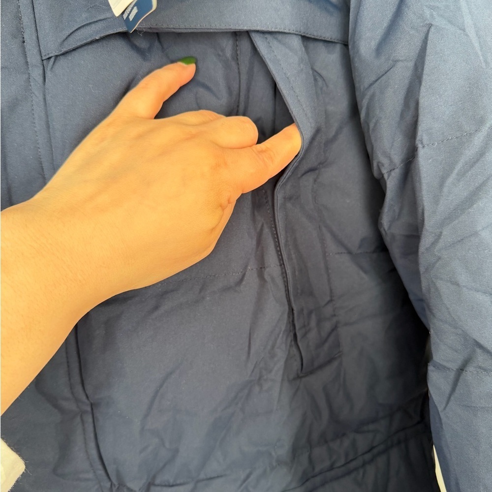 Men's Dark Blue Puffer Jacket - Picture 7 of 11